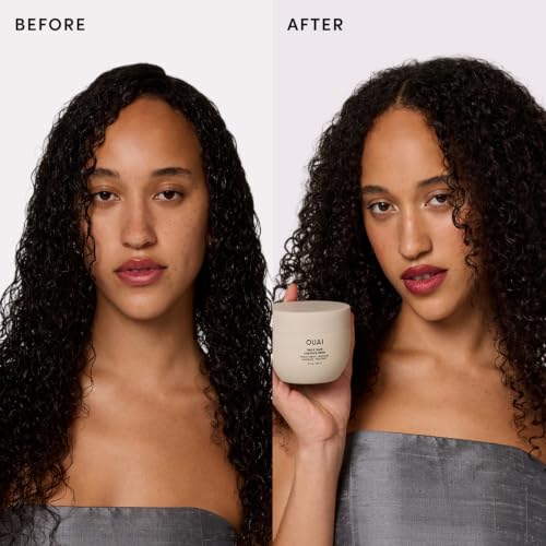 OUAI Thick Hair Mask - Deep Conditioning Hair Mask (8 Fl Oz) - Product Imagery