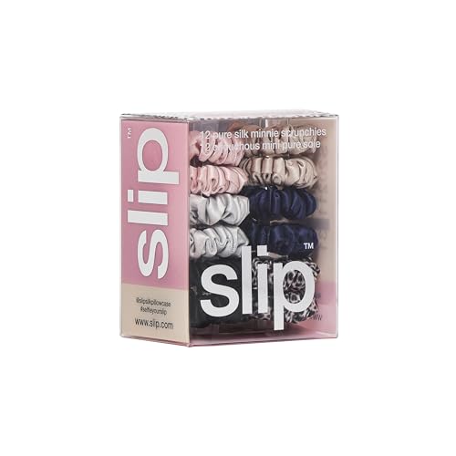 Slip Silk Minnie Scrunchies, Classic Colors - Set of 6 | Gentle - Product Imagery