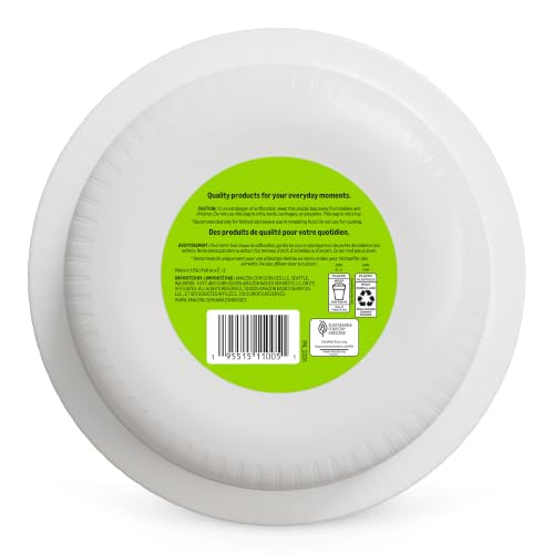 Amazon Basics Everyday Paper Bowls, 10 Oz, Disposable, 70 Count, - Product Imagery