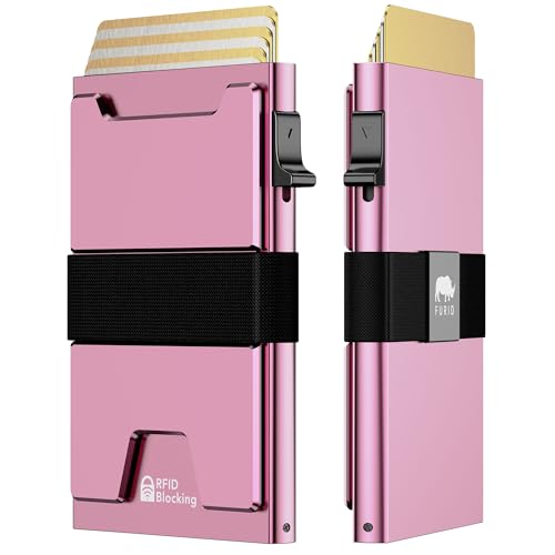 Smart Card Wallet for Men Slim: Minimalist Wallets RFID Blocking - Product Imagery
