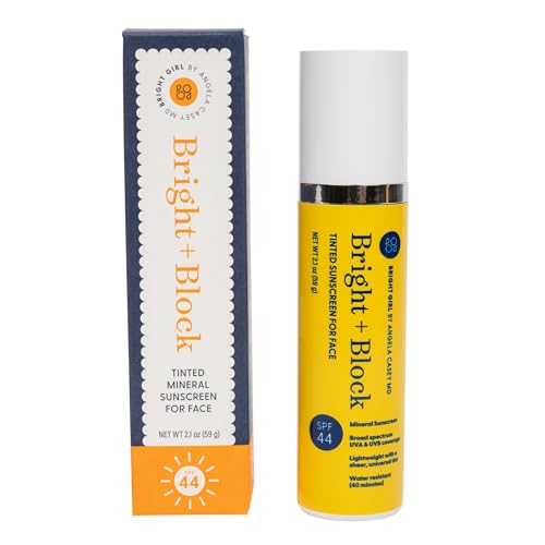 SPF 44 Tinted Mineral Face Sunscreen UVA UVB Protection 2 - Bright Girl Official Imagery - 1