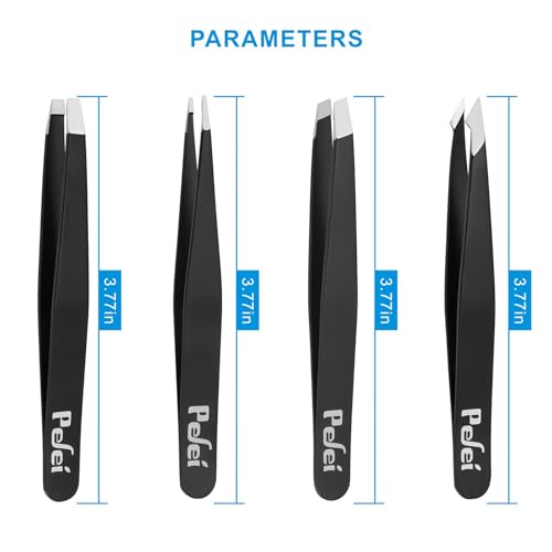 Pefei Tweezers Set - Professional Stainless Steel Tweezers for - Product Imagery