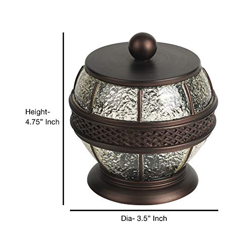 nu steel Resin Crackled Ice Bath Accessory Set Vanity - Product Imagery