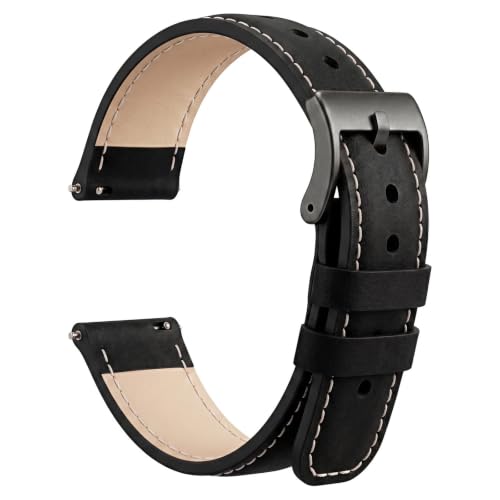 Amaxiu Quick Release Watch Band, Leather Replacement Strap, - Product Imagery