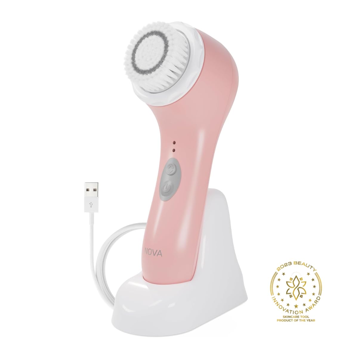 Spa Sciences NOVA Sonic Facial Cleansing Brush – Pink