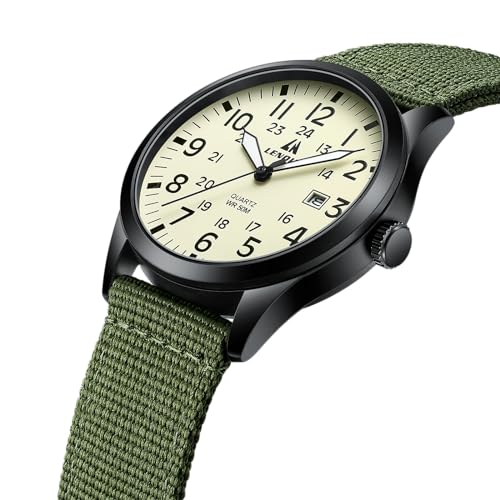 LN LENQIN Mens Watches Military Sport Analog Quartz Watch for Men - Product Imagery
