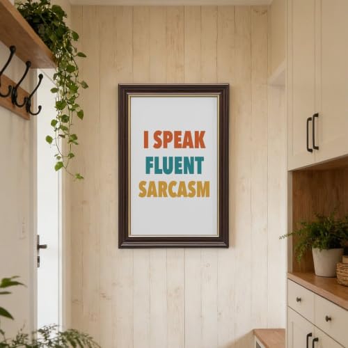 I Speak Fluent Sarcasm, Etsy Uk, Teen Room Print, Funny Teenager - Product Imagery