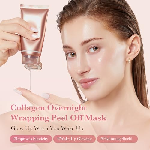 medicube Wrapping Mask Collagen - Overnight Peel Off Facial Mask - Product Imagery