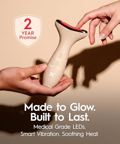 REVO Genie Facial Massager for Face and Neck, LED Beauty Device - Product Imagery