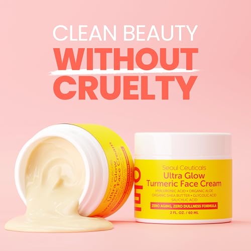 SeoulCeuticals Korean Skin Care Ultra Glow Turmeric Face Cream - Product Imagery