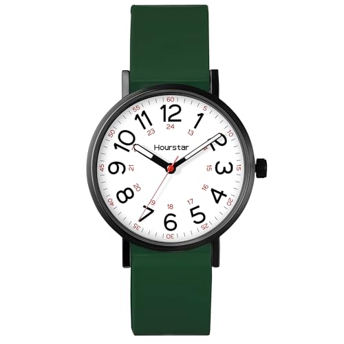 Women's Analog Nurse Watch | Second Hand | Easy Read | Silicone - Product Imagery