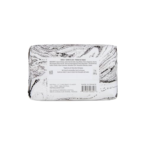 Mistral Marbles French 7 oz Luxury Bar Soap Marbles Dahlia - Product Imagery