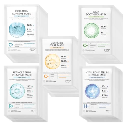 #OOTD 50Combo Vegan Sheet Mask with - Product Imagery