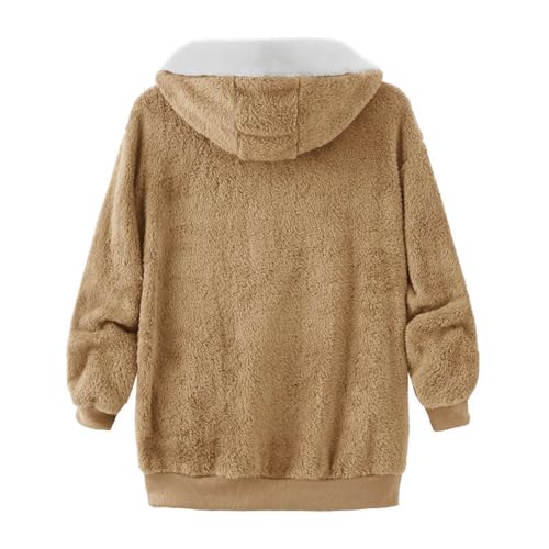 SHAOBGE Oversized Fuzzy Fleece Jackets For Women Fashion 2024 - Product Imagery