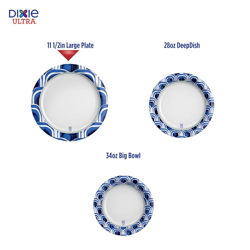 Dixie Ultra Heavy Duty Paper Plates, Large, 11-Inch, 25 Count, - Product Imagery
