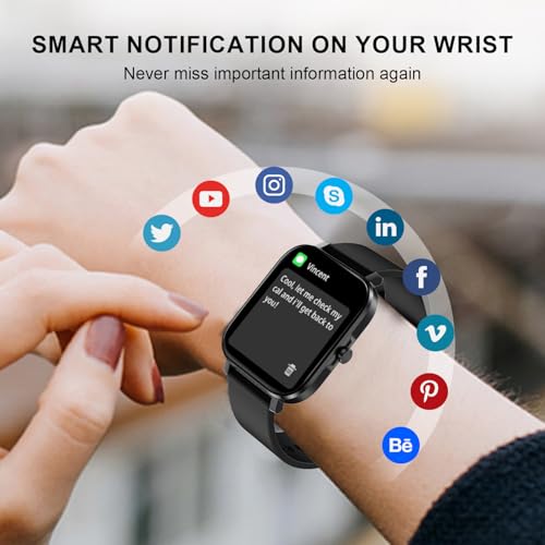 Smart Watch for Men Women SmartWatch 1.83" for iPhone Samsung - Product Imagery