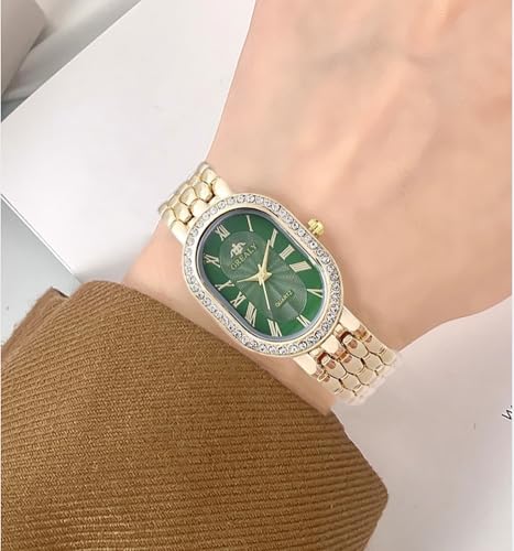 Women Vintage Rome Watch Oval Case Dress Watches - Product Imagery
