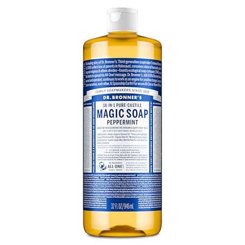 Dr. Bronner's Peppermint Pure - Castile Liquid Soap & Hand Soap & - Dr. Bronner's Official Product View 1