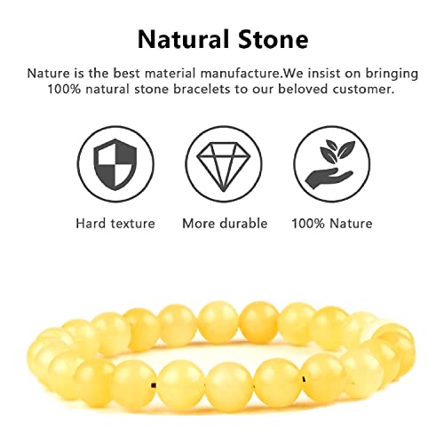 TIGERSTAR Natural Lava Rock Beads Bracelet,Stretch Elastic - Product Imagery
