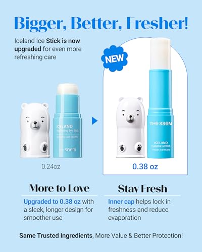 THESAEM Iceland Hydrating Eye Stick - Cooling Balm - Dark - Product Imagery