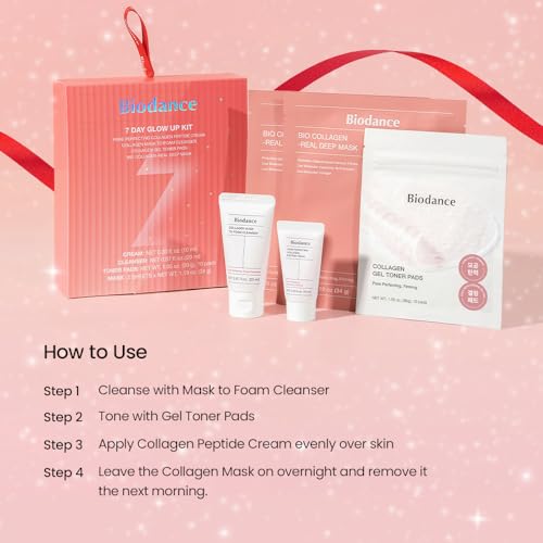 BIODANCE 7 Day Glow Up Kit: Collagen Gift Set for Glass-Skin, - Product Imagery