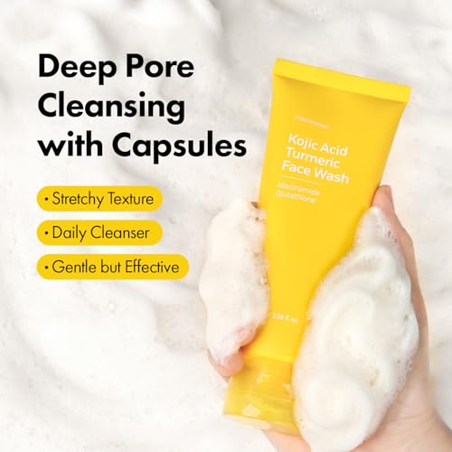 TOSOWOONG Kojic Acid Turmeric Face Wash for Brightening & Dark - Product Imagery