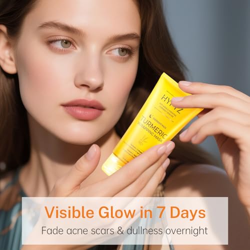 Turmeric Face Mask, Overnight Wrapping Facial Mask with Vitamin - Product Imagery