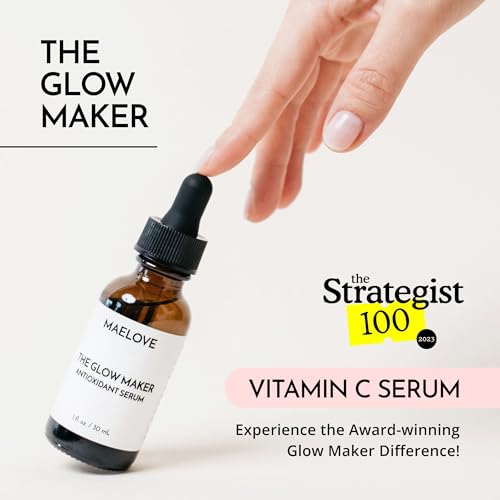 MAELOVE Glow Maker Vitamin C Serum with Vitamin E & Ferulic - Product Imagery