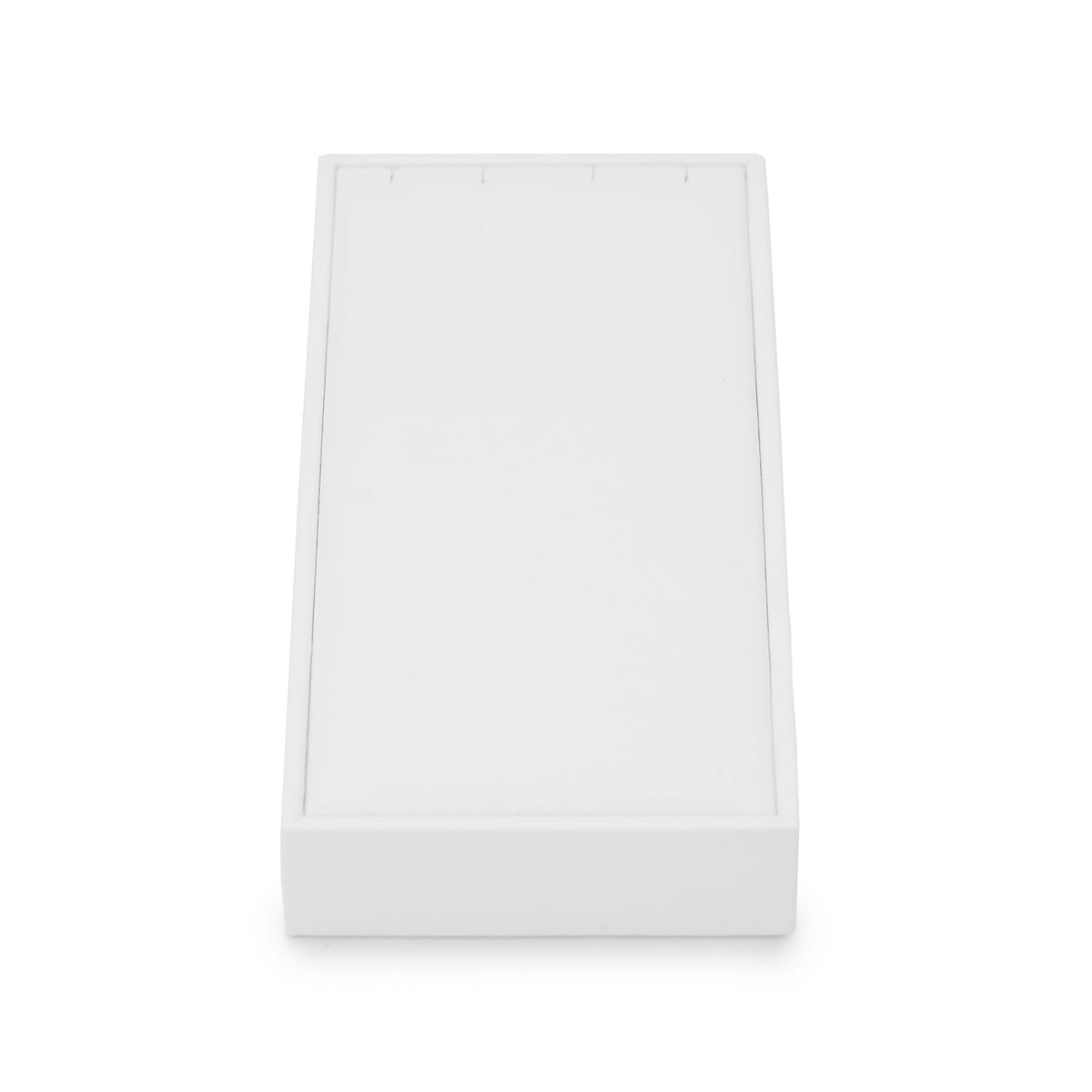 White PU Leather 2 Slot Necklace Display Stand - Papten Official Imagery - 6
