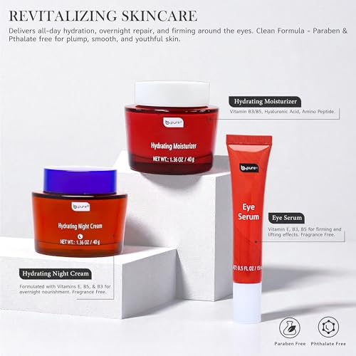 Revitalizing Skin Renewal Trio | Hydrating Daytime Moisturizer, - Product Imagery