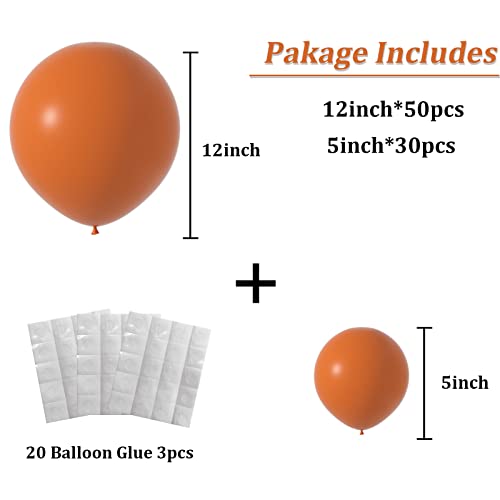 Burnt Orange Balloons Garland Arch Kit Dark Orange Balloon - Product Imagery