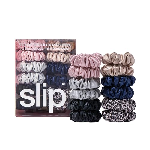 Slip Silk Minnie Scrunchies, Classic Colors - Set of 6 | Gentle - Product Imagery