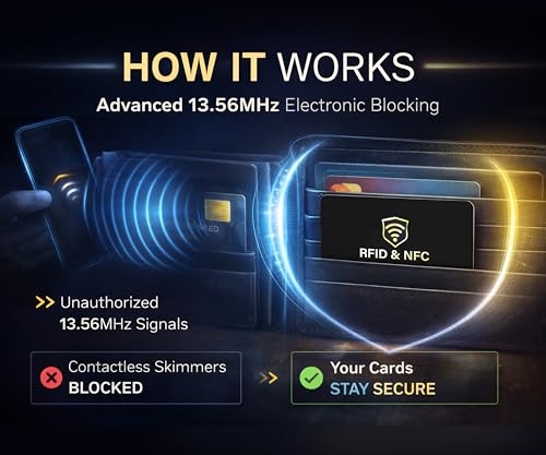 SaiTech IT 5 Pack RFID Blocking Card for Credit Debit ID Card, - Product Imagery