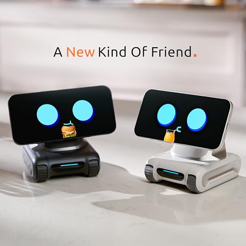 LOOI Robot-Space Black-AI Desktop Companion,ChatGPT&Gemini Voice - Product Imagery