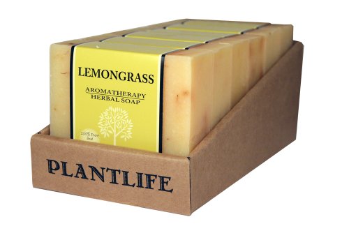 Plantlife Lemongrass Natural Bar Soap 6 Pack Handcrafted - Plantlife Official Imagery - 1