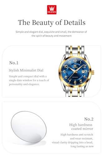 OLEVS Womens Watches Classic Dress Female Wristwatch Ladies - Product Imagery