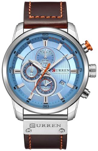 FANMIS Mens Analog Quartz Chronograph Classic Casual Business - Product Imagery