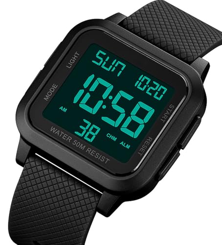 BESTKANG Unisex LED Digital Watch Women Men Digital Sports Watch - Product Imagery