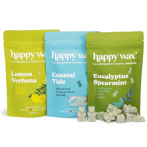 Happy Wax Scented Soy Wax Melts 6oz Variety Pack - Best Sellers - Product Imagery