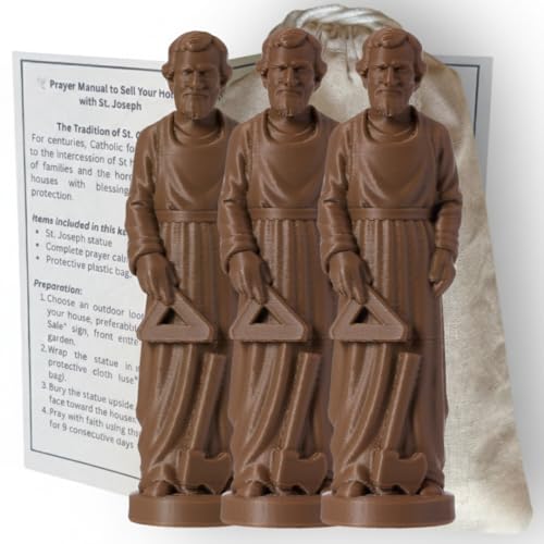 3 Pack - Saint Joseph Home Selling Kit – Catholic Statue with - Product Imagery