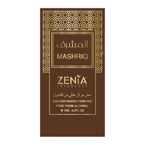Zenia Mashriq Perfume Oil Roll-On – 6ml / 0.2oz | Long Lasting - Product Imagery