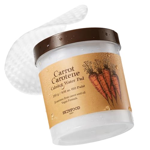 SKINFOOD Carrot Carotene Toner Pads, Hydrating & Soothing, - Product Imagery
