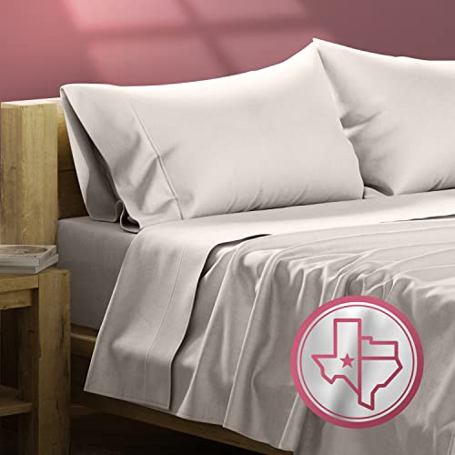 TEXAS LINEN CO. 800 Series Egyptian Cotton Twin XL Sheets Set, - Product Imagery