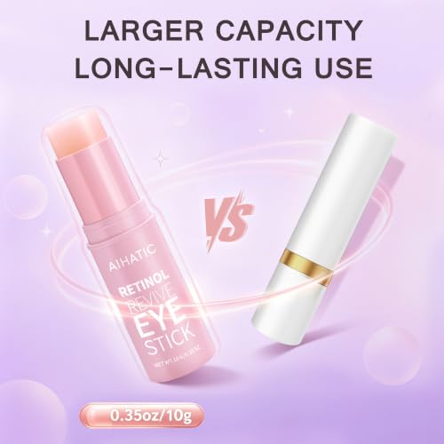 Retinol Eye Cream Balm Stick, Under Eye Cream with Caffeine & - Product Imagery