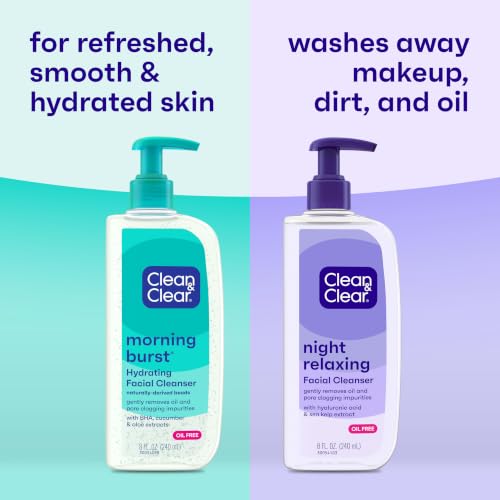 Clean & Clear Morning Burst Day & Night Facial Cleanser, 2 x 8 - Product Imagery