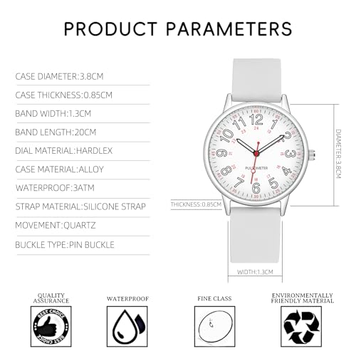 IBSO Nurse Watch for Nurse Medical Professionals Men Women Easy - Product Imagery