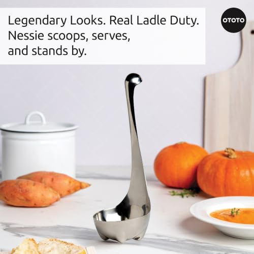 OTOTO The Original Nessie Stainless Steel Ladle - Soup Ladle, - Product Imagery