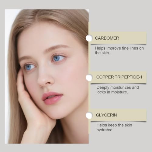 Blue Copper Peptide Serum for face,Copper Tripeptide Serum with - Product Imagery