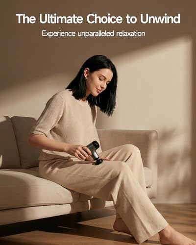 Mini Massage Gun Deep Tissue with Heat, FSA Eligible Massager - Product Imagery