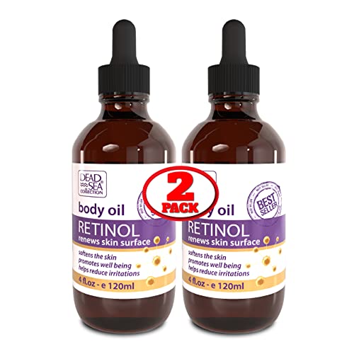 Dead Sea Collection Body Oil for Dry Skin - Retinol & Vitamin E, - Product Imagery